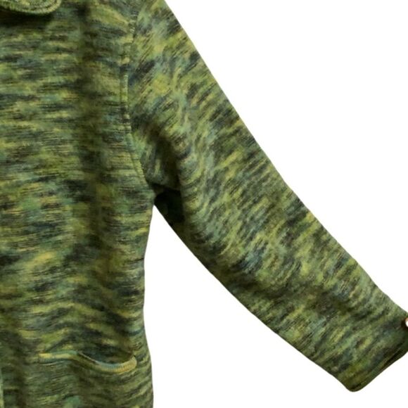 Bernardo Essentials Button Front Wool Coat Women's L Green Pockets Ranch Country - Picture 8 of 13